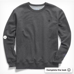 Champion Powerblend Fleece Crew - Granite Heather